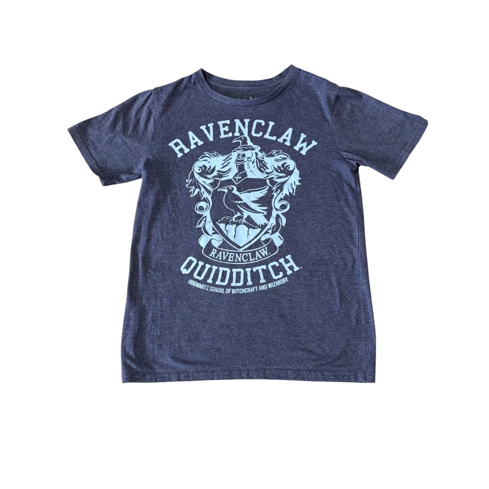 Harry Potter Youth Ravenclaw Quidditch Graphic T-Shirt Blue Heather Size-Large